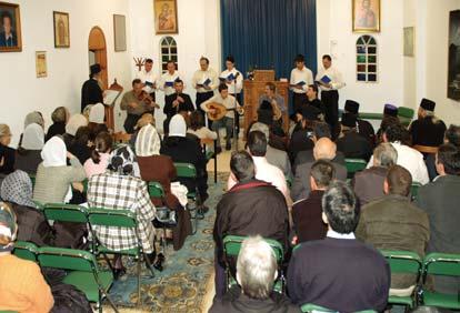 Θ Κέντρο «Ο Εὐαγγελισμὸς τῆς Θεοτόκου» (Πατρῶν 12, Κολωνὸς) πρὸς τιμὴν τοῦ Σεβασμ. κ. Αγαθαγγέλου, παρουσίᾳ τῶν Μελῶν τῆς Ιερᾶς Συνόδου μας: Ωρεῶν κ. Κυπριανοῦ, Αλανίας κ. Γεωργίου, Μεθώνης κ.
