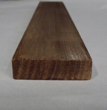 Υλικό κατασκευής ξύλο οξιάς Εικόνα 21: Απεικόνιση ορθογωνικής διατομής με ένα αριστερό ημικυκλικό άκρο μετά το βερνίκι Στην εικόνα 22