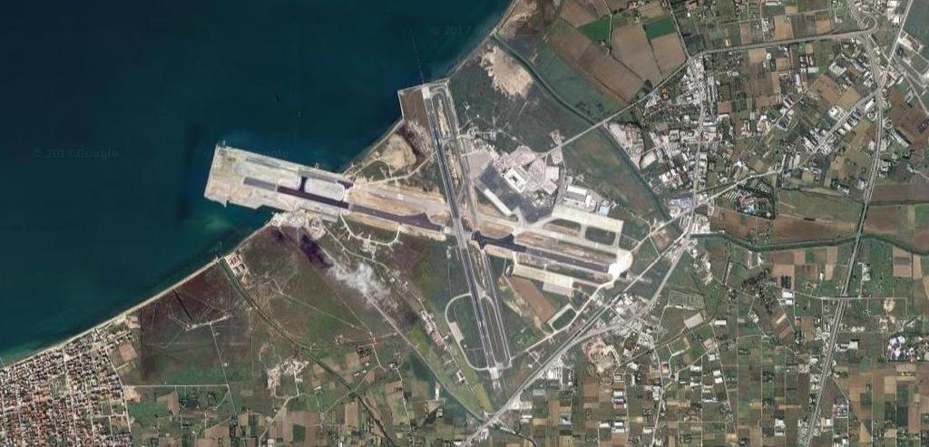 Σχήμα 4: Αεροφωτογραφία του αεροδρομίου "Μακεδονία", μέσω Google Earth. 2.