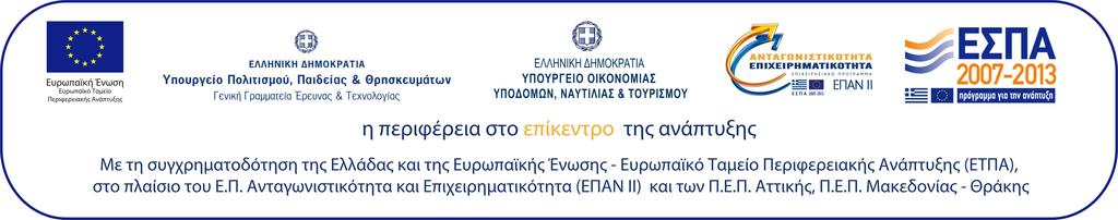 προγράμματος με ΚΑ 3888 και τίτλο «Ανάπτυξη λειτουργικών προϊόντων με ενκαψυλιωμένα ενεργά συστατικά», το οποίο υλοποιείται από το ΕΠ Ανταγωνιστικότητα και Επιχειρηματικότητα και συγχρηματοδοτείται