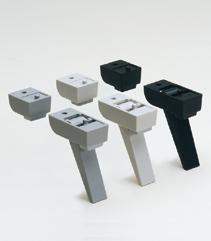 0 Light gray Black plated 8 Corner block 2 Die-cast Aluminium Gray Black plated 9