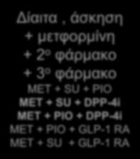 φάρμακο Δίαιτα, άσκηση + μετφορμίνη + 2 ο