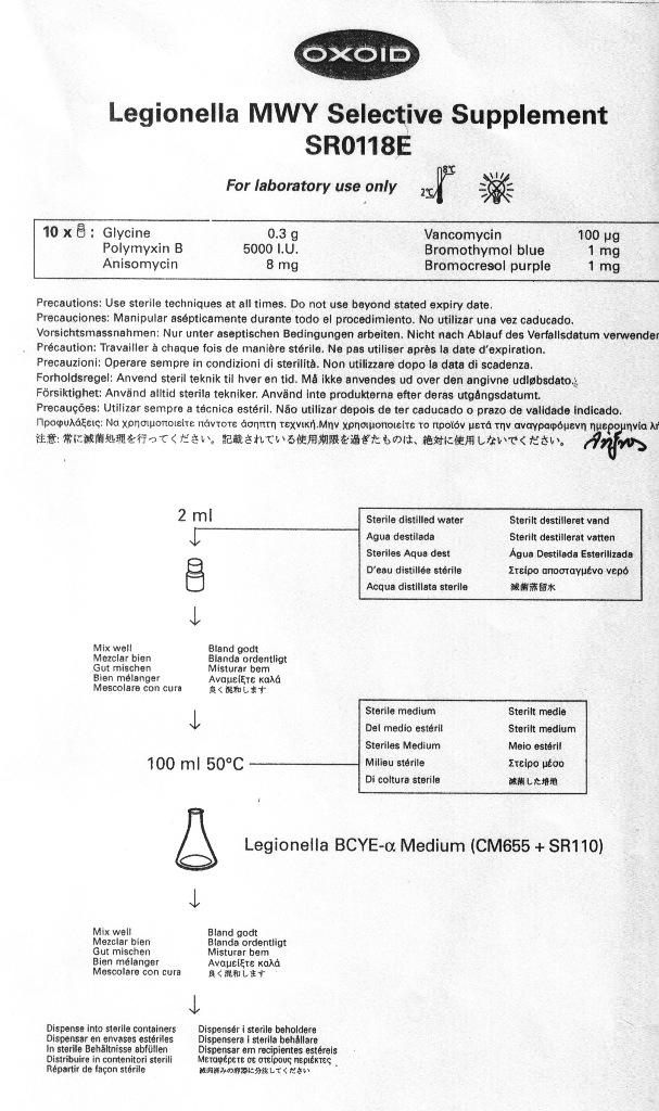 2. ΣΤΟΙΧΕΙΑ LEGIONELLA MWY SELECTIVE