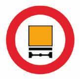 (Ρ - 64) Απαγορεύεται η είσοδος σε οχήματα, που μεταφέρουν επικίνδυνα υλικά.