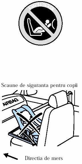 SCAUNE ŞI ACCESORII DE FIXARE PENTRU SIGURANŢĂ Dispozitivele de siguranţă pentru copii Remarcă privind siguranţa conform ECE R94.01. Pericol extrem.