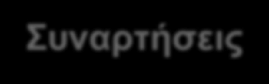 Συναρτήσεις Οι συναρτήσεις στις γλώσσες προγραμματισμού μοιάζουν με τις συναρτήσεις στα μαθηματικά μπορούν να πάρουν σαν όρισμα κάποιες τιμές μπορούν να επιστρέψουν μια τιμή Οι συναρτήσεις στις