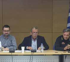 Λ αμβάνοντας τον λόγο κατά την έναρξη της συνεδρίασης, ο Αντιπεριφερειάρχης, αφού καλωσόρισε τους παραβρισκόμενους, έκανε μια συνοπτική αναφορά στην αντιπυρική περίοδο και στα συμβάντα στην περιοχή