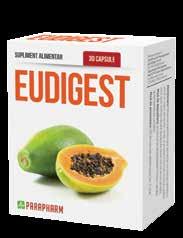 eudigest produs natural pentru ușurarea digestiei Mod de prezentare: 30 de capsule gelatinoase tari / cutie Digestia este un proces complex ce începe în cavitatea bucală și ia sfârșit odată cu