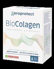 gama geroprotect biocolagen Mod de prezentare: 30 de capsule gelatinoase moi / cutie Pielea este în proporție majoritară constituită din colagen, dar întregul nostru organism conține acest tip de