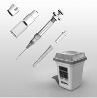 Eliminați reziduurile în mod adecvat După administrarea injecției, puneți acul, seringa și flaconul într-un recipient special (un
