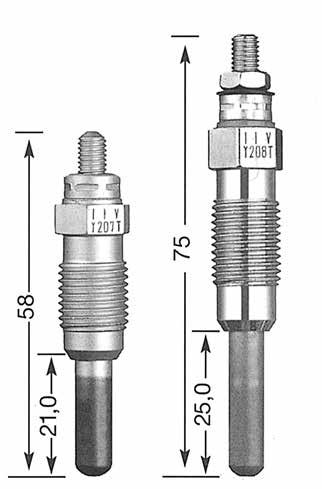 25 12 Hex 12 Hex 6,5 V 8,5 V Y-201 Y-202