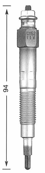 SERIES OF GLOW PLUG (ACTUAL SIZE) CX 51 M 10 x