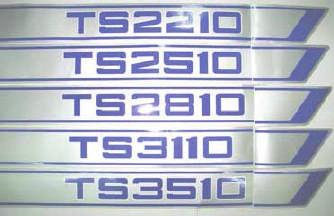 ΤΙ-925-102-01 Sticker set TS2210 9.50 ΤΙ-925-102-02 Sticker set TS2510 9.50 ΤΙ-925-102-05 Sticker set TS2810 9.
