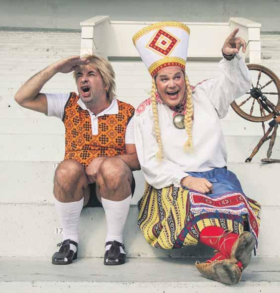 4 Teater Menukad meelelahutajad Peeter Oja ja Hannes Võrno panid seljad kokku, et tulla taas kord publiku ette uue huumoritükiga.