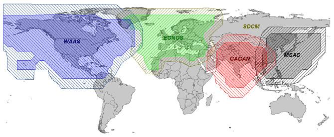 157 Erinevate SBAS-ide levialad. nuse operaatorid ja mobiiilsidevõrgud. Nimetatud sidevõimalused panevad piirangud selliste süsteemide kasutusulatusele.