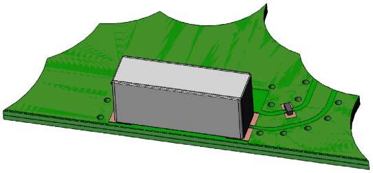 W3001 Datasheet version 1.0. Antenna. (04/08). Antenna Terminal Configuration and Dimensions On Ground type, Top surface ground removal area 10.80 x 6.5 mm Antenna features No.