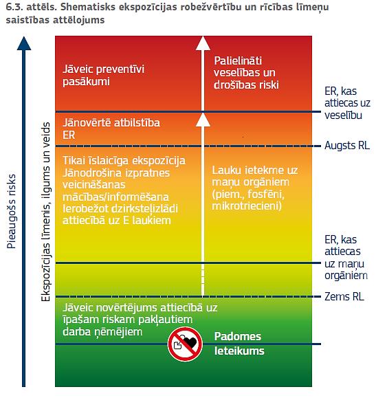 EML regulējošie normatīvi MK noteikumu robežvērtību struktūra:»ekspozīcijas robežas (ER) Izteiktas kā iekšējais lauks/inducētā strāva utt.