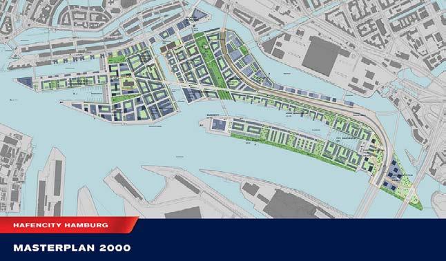 χρονιά συστήνεται η GHS Gesellschaft für Hafen- und Standortentwicklung mbh, σήμερα HafenCity Hamburg GmbH 2000: Αποφασίζεται το Masterplan 2001: κατασκευάζεται το πρώτο