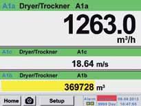 Inregistratoare grafice Operare usoara datorita ecranului cu atingere Configurare senzor debit In meniul instrumentului DS 400 mobile se poate introduce diametrul interior al conductei, astfel incat