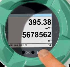 ..20 ma, impuls, Modbus, M-Bus, Profi Bus, Ethernet, HART Scala gravata pentru instalare precisa 180 170 160 Carcasa rotativa, afisaj rotativ cu 180 (cu capul in jos).
