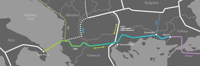 Ο μήκους περίπου 878 km αγωγός θα συνδεθεί με τον αγωγό Trans Anatolian Pipeline (TANAP) στους Κήπους, στα ελληνοτουρκικά σύνορα,