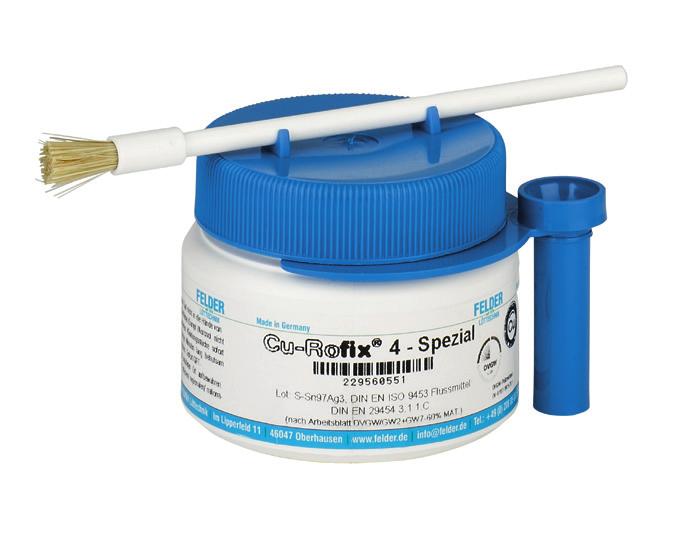 3.1.1.C (F-SW 21) în conformitate cu DVGW-Arbeitsblatt GW 7 [fişă de lucru] care a primit marca de calitate a Gütegemeinschaft Kupferrohr e.v. conținut de metal minim 60%.
