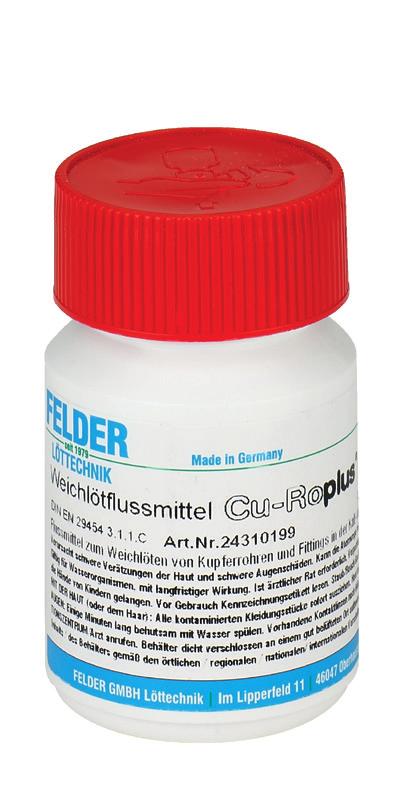 Marcaje de conformitate DVGW: DV-0101 BR 5781 Cu-Rofix 4-Special Cod articol Forma de livrare Ambalajul Unitar Aliaj Intervalul de topire 229560501 Doză de 0,100 kg 100 Buc Sn97Ag3 221-240 C