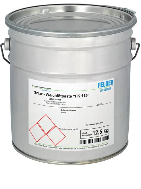 Furnizăm paste de lipit cu diferite conţinuturi de flux decapant şi astfel putem adapta în condiţii optime vâscozitatea acestora la procesul de producţie al clienţilor noştri. Flux decapant conf.