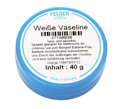 Materiale auxiliare / accesorii pentru instalaţiile de cupru Vaselină albă Agent de protecţie, adecvat în special pentru conexiunile electrice,