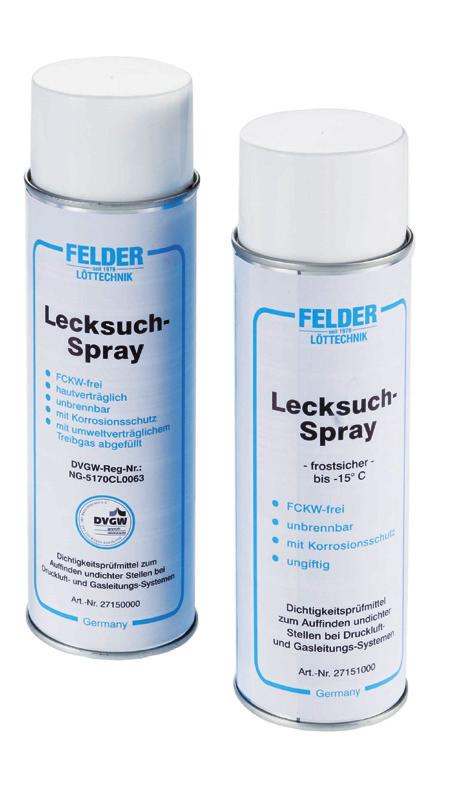 Produse sub formă de spray Spray pentru detectarea scurgerilor Cu marca de conformitate DVGW Agent de testare a etanşeităţii