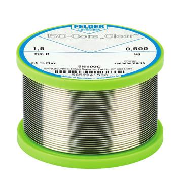 Conţinut standard de flux decapant 3,5 % Stabil din punct de vedere termic - nu stropeşte - efect optim de umezire - reziduuri transparente Ø in mm 0,15 0,25 0,50 0,75 1,00 1,50 2,00 3,00 4,00 Bobine