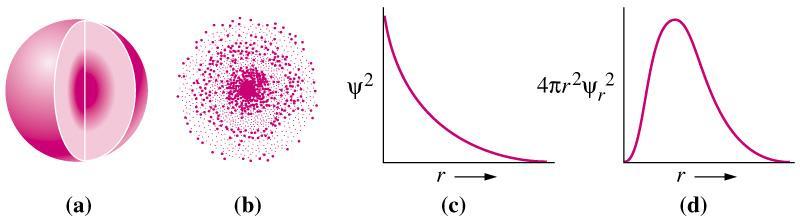 Ψ - атомын орон Ψ функцийн зайн тухайн физик цэгт илрэх утга: электроны магадлал Ψ dv элементар эзэлхүүнд тодорхойлогдох электроны магадлал Электрон үүл: электрон орших магадлалын дүрслэл