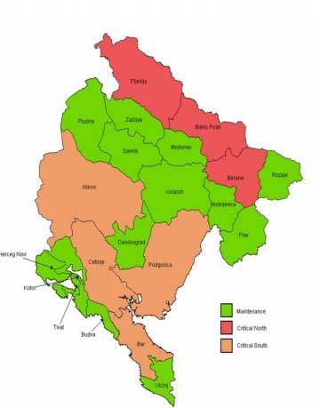 4. PODACI O ZAGAĐENJU VAZDUHA Uredbom o uspostavljanju mreže mjernih mjesta za praćenje kvaliteta vazduha utvrđene su zone kvaliteta vazduha i struktura mreže mjernih mjesta za praćenje kvaliteta