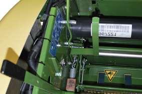 Pos: 50.5.32 /BA/Ei nstellungen/r undball enpresse/netz- und F olienbi ndung Ei nstellungen/bremskr aft der Bindematerial bremse auf N etz- oder F olienbindung einstell en_bil d2 @ 52\mod_50289328952_85.