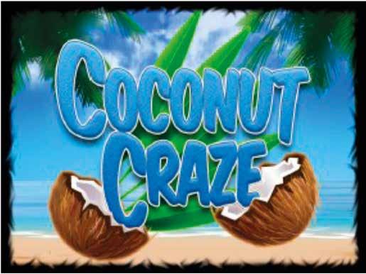 0.1.8 / HGCVLTG-00403-00 Το ÇCoconut CrazeÈ είναι ένα παιχνίδι κυλίνδρων με 40 γραμμές