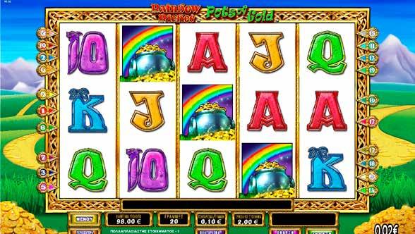4.6.4 RAINBOW RICHES/ ΜΠΟΝΟΥΣ/ ÇΤΣΟΥΚΑΛΙΑ ΜΕ ΧΡΥΣΑΦΙÈ 3 διάσπαρτα σύμβολα στους τροχούς 2,4