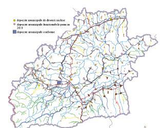 La nivelul anului 2008 există un număr de cinci depozite de deşeuri municipale, neconforme, în funcţiune: Somard Mediaş, Tălmaciu, Cisnădie, Agnita şi Avrig.