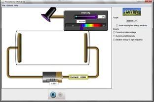 Quantum Spin Off 10 2.b Fotoefekt: virtuaalne katse Virtuaalset keskkonda kasutades mõistad fotoefekti müstilisi kvantitatiivseid omadusi paremini. Ava PhETi aplett: https://phet.colorado.