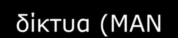 διαφοροποιούν από τα δίκτυα ευρείας