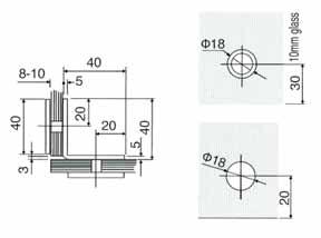 Material: Zink 159 Τακάκι Γυαλί-Γυαλί 90 Μέγ.