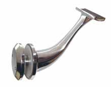 Glass Bracket Finish: Polished Stainless Steel (PSS) Satin Stainless