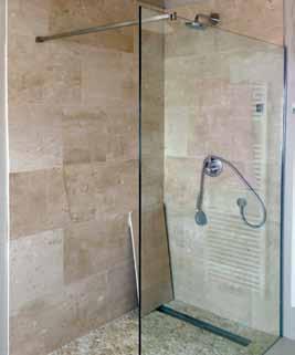 (SSS) Αdjustable Bathroom Rod Φ18 Wall-Glass, Brass Finish: Polished