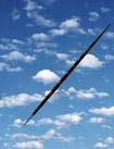 The javelin is made of: It is made of metal or wood, but it must not have moving parts that could change the centre of gravity and make it easier to throw.