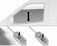 Χειρισμός των παραθύρων απ' έξω Ανάλογα με την έκδοση, μπορείτε να χειρίζεστε τα παράθυρα από απόσταση, έξω από το όχημα, όταν κλειδώνετε ή ξεκλειδώνετε το όχημα. Σύστημα κεντρικού κλειδώματος 3 24.