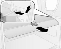 Στη μία πλευρά του οχήματος, περιστρέψτε τη λαβή κάτω από την πρώτη μπάρα οροφής (βρίσκεται κάτω από τη βάση) για να λασκάρει, στη συνέχεια σύρετε τη λαβή προς τα μέσα, προς το κέντρο του οχήματος. 2.