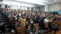 Конференцијата се одржа во преполниот амфитеатар на Архитектонскиот факултет во Скопје на 28. 10. 2016 г.