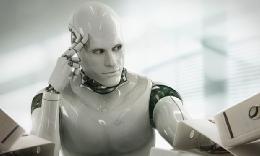 Εικ. 1.6 Robot που σκέφτεται Έτσι σήμερα, η τεχνητή νοημοσύνη ορίζεται ως η επιστήμη που μελετά τη σχεδίαση και υλοποίηση ευφυών πρακτόρων.