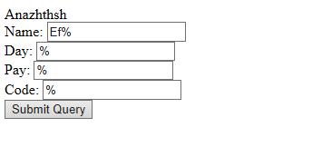 39 Πατώντας το κουμπι Submit Query μας εμφανίζεται μέσω του προγράμματος anazhthsh.