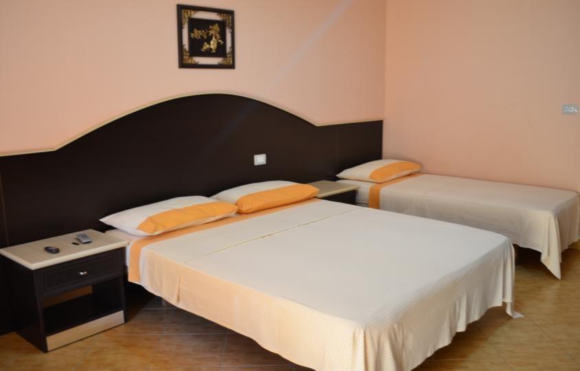 SADRŽAJI: recepcija, lift, restoran, bar, mjenjačnica, WiFi internet, besplatan parking ispred hotela, privatna pješčana plaža cca 100m od