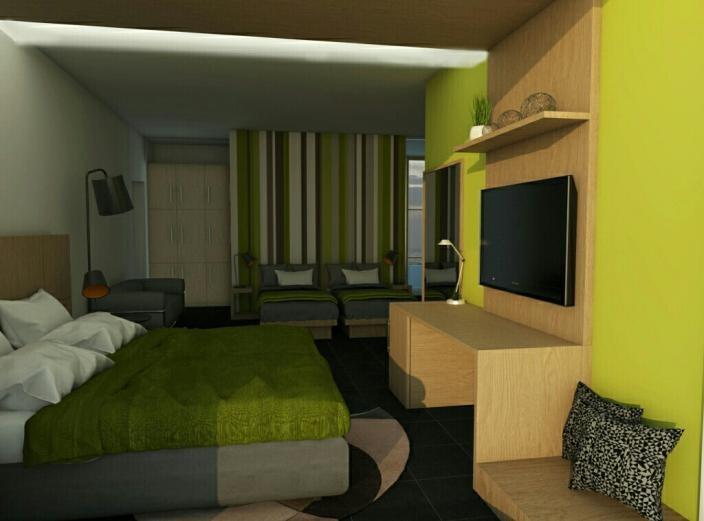 SOBE: 35 klimatiziranih soba (2, 2+1, 2+2) SAT/TV, mini bar, kupatilo sa kadom ili tušem, fen za kosu. USLUGA: Polupansion.